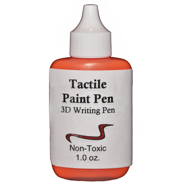 Tactile Paint Pen - Orange - Click Image to Close